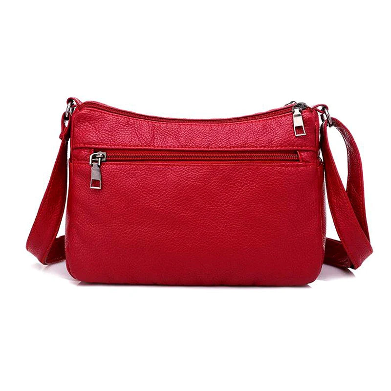 Annmouler Fashion Women Bag Pu Soft Leather